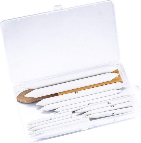 مجموعة مزج الجذوع والتورتيليون، 16 قطعة من مجموعة جذوع مزج الورق، خلاطات فنية ورقية أدوات رسم رسم للطلاب رسم تلطيخ رسم تنعيم الفحم الجرافيت الملون بقلم رصاص in Kuwait