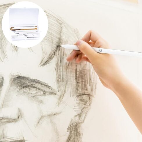 مجموعة مزج الجذوع والتورتيليون، 16 قطعة من مجموعة جذوع مزج الورق، خلاطات فنية ورقية أدوات رسم رسم للطلاب رسم تلطيخ رسم تنعيم الفحم الجرافيت الملون بقلم رصاص in Kuwait