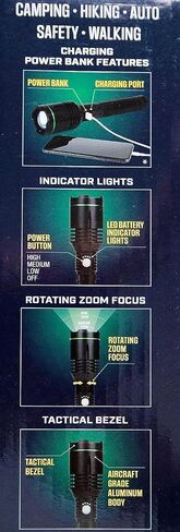 Feit Electric FEIT Rechageable Flashlight 3000 Lumens Power Bank, FLR3000C/FLEX/RP in Saudi Arabia