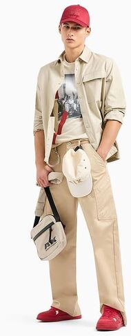 A｜X ARMANI EXCHANGE Men's Regular Fit Cotton City Graphic Tee in Saudi Arabia