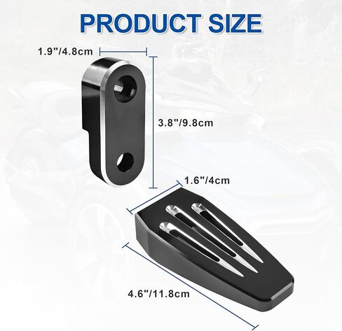 يمكن استخدام الألومنيوم بشكل منفصل أوتاد القدم الثالثة المناسبة لـ Cam-Am Spyder F3، F3-S، F3-T، F3-LTD طوال العام in Kuwait