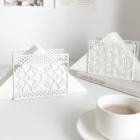 Napkin Holder for Table, Butterfly Metal Frame Dining Table Decor Holder, Ideal Napkin Dispenser for Kitchen Tables and Countertops, All Dining Room Bar Decor, Kitchen Decor and Accessories in Saudi Arabia