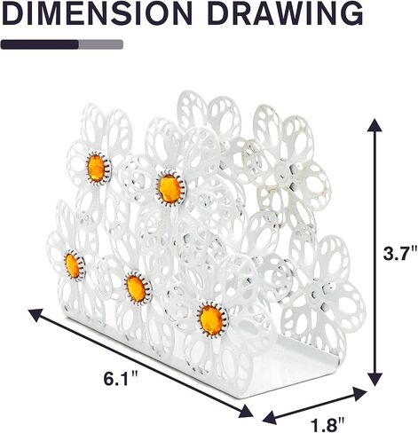 Napkin Holder for Table, Butterfly Metal Frame Dining Table Decor Holder, Ideal Napkin Dispenser for Kitchen Tables and Countertops, All Dining Room Bar Decor, Kitchen Decor and Accessories in Saudi Arabia