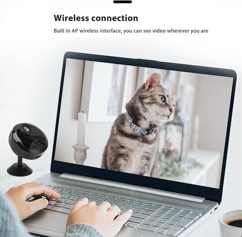 Yoidesu Camera Hidden Camera,1080P WiFi Mini Nanny Cam Baby Monitor Surveillance Camera for Home Office Security, Night, Motion Detection, Wide Angle Lens in Saudi Arabia
