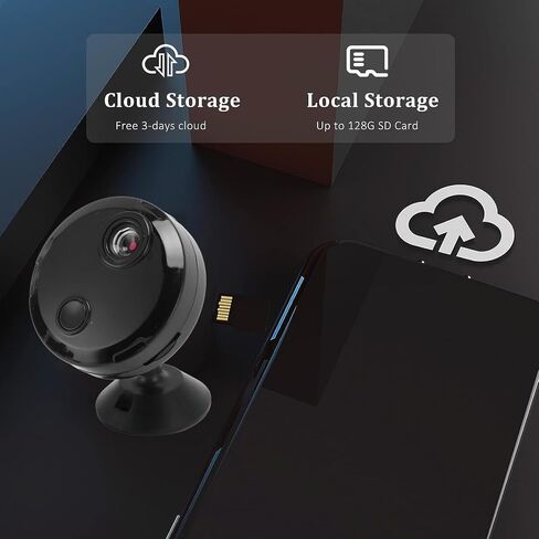 Yoidesu Camera Hidden Camera,1080P WiFi Mini Nanny Cam Baby Monitor Surveillance Camera for Home Office Security, Night, Motion Detection, Wide Angle Lens in Saudi Arabia