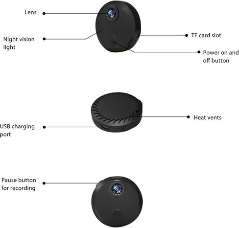 Yoidesu Camera Hidden Camera,1080P WiFi Mini Nanny Cam Baby Monitor Surveillance Camera for Home Office Security, Night, Motion Detection, Wide Angle Lens in Saudi Arabia