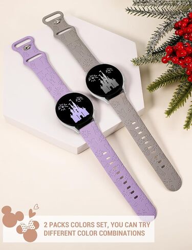 4 Packs Cartoon Engraved Bands Compatible with Samsung Galaxy Watch 6/5/4/Active 2 40mm 44mm/Watch 5 Pro 45mm/Watch 6 Classic/Watch 3 41mm Women, 20mm Cute Anime Designer Soft Silicone Strap in Saudi Arabia