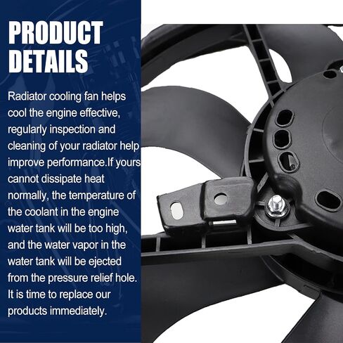 214816MA0A Radiator Cooling Fan Assembly Replacement for 2017 2018 2019 Nissan Rogue Sport 2.0L in Saudi Arabia