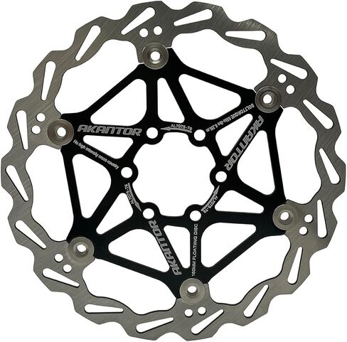 Akantor Pack of 2 160mm / 180mm Bicycle Floating Disc Brake Rotor w/Color Bolts Fit for Road Bike Mountain Bikes BMX MTB in Saudi Arabia