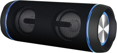 سماعات بلوتوث EDUPLINK بقوة 40 وات وصوت أعلى وصوت جهير عميق وعمر بطارية طويل IP67 مقاوم للماء للشحن في الهواء الطلق (أسود) in Kuwait