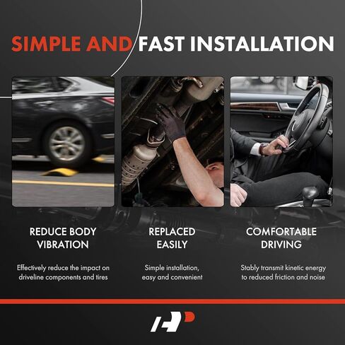 مجموعة عمود الدفع الخلفي الكامل A-Premium [4WD] متوافقة مع Ford Ranger 1990-1994 & Mazda B2300 B3000 B4000 1994، 2.3L 2.9L 3.0L 4.0L in Saudi Arabia