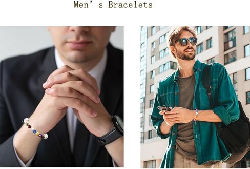 أساور مطرزة للرجال والنساء والأولاد والبنات، أساور سلسلة للجنسين مصنوعة يدويًا للرجال أساور مطرزة سوار مطاط، سوار الكاحل الملون للذكرى السنوية للجنسين، الصداقة، عيد الحب، هدية عيد الميلاد in Kuwait