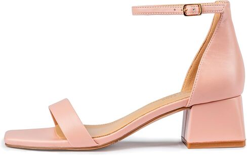 Women's Low Heels Square Open Toe Block Heeled Dress Ankle Strap Pump Holiday Party Homecoming Prom Wedding Sandals Fashionable in Saudi Arabia