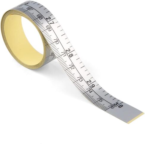 Workbench Ruler Adhesive Backed Tape Measure -30 Inch 76cm Tape Measure (Start from Middle - Inch/cm) in Saudi Arabia