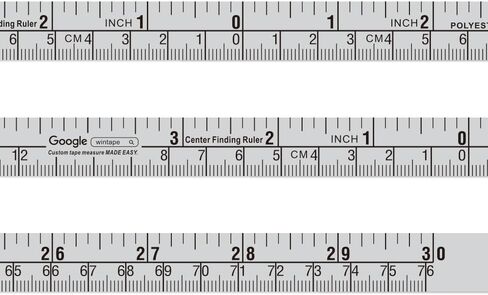 Workbench Ruler Adhesive Backed Tape Measure -30 Inch 76cm Tape Measure (Start from Middle - Inch/cm) in Saudi Arabia