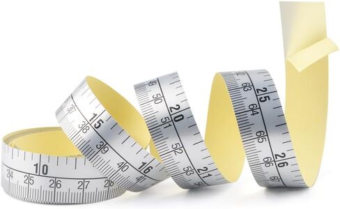 Workbench Ruler Adhesive Backed Tape Measure -30 Inch 76cm Tape Measure (Start from Middle - Inch/cm) in Saudi Arabia