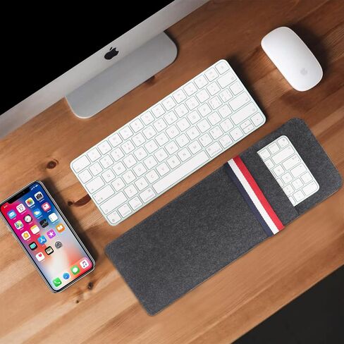 Keyboard Sleeve Cover Bag for Logitech K380 K380s, Magic Keyboard (A2449 A2450)/Magic Keyboard 2 (MLA22L/A A1644)/iMac 24" Keyboard, and Other Brand of Size Compatible Keyboard Portable Bag- Darkgrey in Saudi Arabia