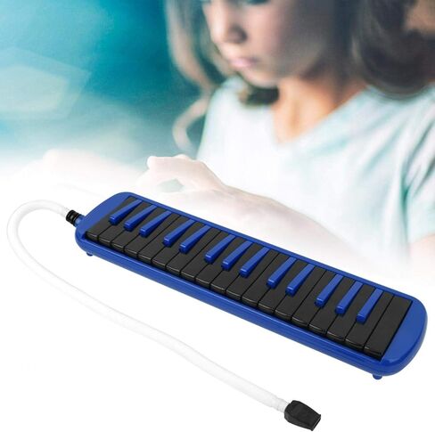 F-32s 32 Key Melodica Set Piano Style Portable Wind Musical Instrument with Mouthpiece Tube and Carrying Bag Suitable for Beginner Practice Gift (Blue) in Saudi Arabia