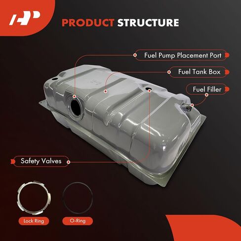 خزان وقود ممتاز مع حلقة قفل وحلقة O متوافقة مع Jeep XJ Series Cherokee 1986-1996، Wagoneer 1986-1990، 2.5L 4.0L 4.6L، غاز، استبدال # 52100221، J5362496 in Saudi Arabia