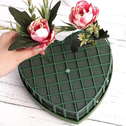 Lurrose Floral Foam Wet Floral Foam Heart Shaped Oasis Foam Flower Blocks Dry Foam Blocks Car Tray Arch Flower Foam Floral Florist Foam for Fresh Flower Arrangement Wedding Decorations in Saudi Arabia