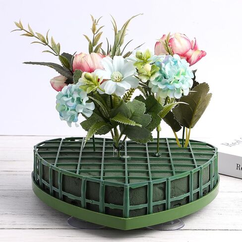 Lurrose Floral Foam Wet Floral Foam Heart Shaped Oasis Foam Flower Blocks Dry Foam Blocks Car Tray Arch Flower Foam Floral Florist Foam for Fresh Flower Arrangement Wedding Decorations in Saudi Arabia