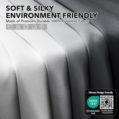 ستائر ديكونوفو التعتيم المتدرجة لغرفة المعيشة، ستائر وستائر داكنة متدرجة للغرفة، أزرق مخضر، 52 × 84 بوصة، لوحتان in Kuwait