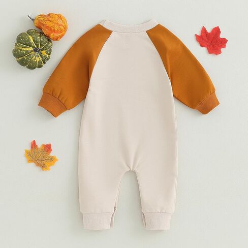 Bagilaanoe Infant Baby Boy Girl Halloween Outfit Clothes Pumpkin Long Sleeve Romper One Piece Jumpsuit Pants in Saudi Arabia