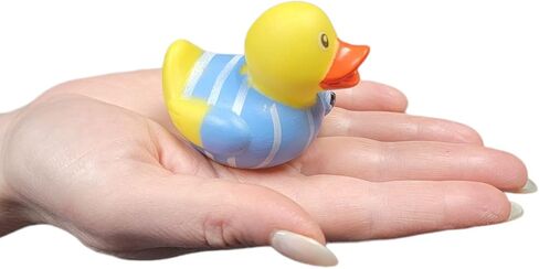 البط المطاطي ذو الطابع الرياضي الرائع (2 بوصة) (12 حزمة) ألعاب حمام السباحة اللطيفة من Duckies. (الهوكي) in Kuwait