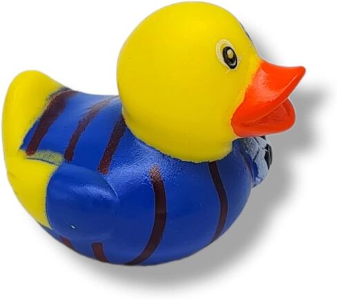 البط المطاطي ذو الطابع الرياضي الرائع (2 بوصة) (12 حزمة) ألعاب حمام السباحة اللطيفة من Duckies. (الهوكي) in Kuwait