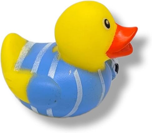 البط المطاطي ذو الطابع الرياضي الرائع (2 بوصة) (12 حزمة) ألعاب حمام السباحة اللطيفة من Duckies. (الهوكي) in Kuwait