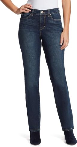 Bandolino Women's Mandie Signature Fit High Rise Straight Leg Jean in Saudi Arabia
