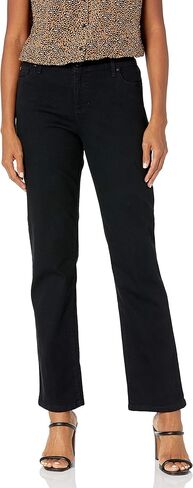Bandolino Women's Mandie Signature Fit High Rise Straight Leg Jean in Saudi Arabia