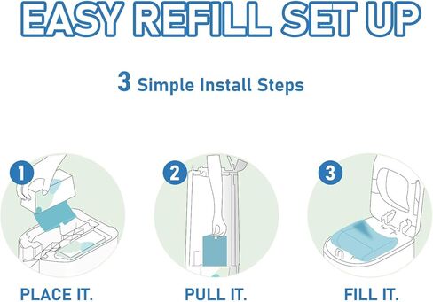 Diaper Pail Refills Bags with 30 Bags Compatible with Genie Easy Roll Signature Diaper Pails, Lasts Up to 8 Months, 7-Layer Odor-Barrier Technology, 2-Pack (60 Bags) in Kuwait
