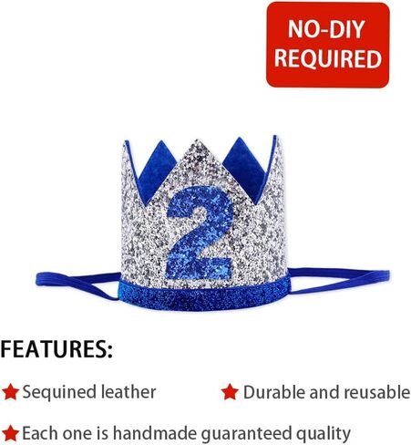 Baby 2 st Birthday Hat, Birthday Party Decorations, Kids Party Props Shooting, Party Supplies in Saudi Arabia