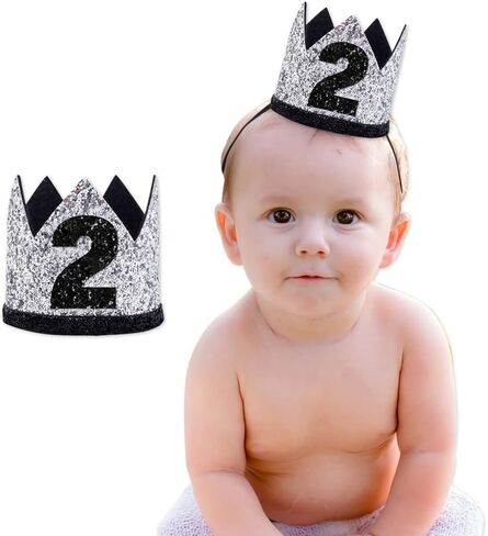 قبعة عيد ميلاد الطفل الثاني، ديكورات حفلات أعياد الميلاد، دعامات حفلات الأطفال، مستلزمات الحفلات in Kuwait