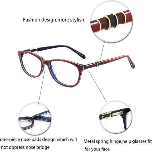 OCCI CHIARI Fashion Computer Blue Light Blocking Glasses women's Eyewear frame Clear Oval Optical Eyeglasses in Saudi Arabia