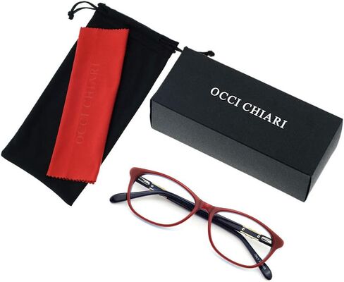 OCCI CHIARI Fashion Computer Blue Light Blocking Glasses women's Eyewear frame Clear Oval Optical Eyeglasses in Saudi Arabia