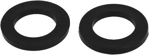 Uxcell M2 x 5mm x 1mm نايلون مسطح عازل غسالات جوانات فواصل قفل لأنابيب الصنبور خرطوم المياه أسود 300 قطعة in Saudi Arabia