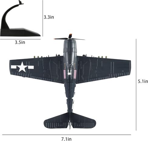 HANGHANG 1/72 F6F طائرة مقاتلة معدنية مقاتلة عسكرية نموذج دييكاست نموذج طائرة لجمع أو هدية in Kuwait