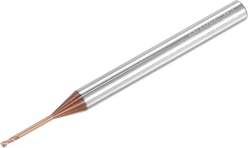 uxcell Square Nose End Mill, 1mm Solid Carbide AlTiSin Coated Long Reach CNC Router Bits 2 Flutes Milling Cutter with Extended Neck, 12mm Cutting Length 4mm Shank in Saudi Arabia