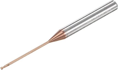 uxcell Square Nose End Mill, 1mm Solid Carbide AlTiSin Coated Long Reach CNC Router Bits 2 Flutes Milling Cutter with Extended Neck, 12mm Cutting Length 4mm Shank in Saudi Arabia