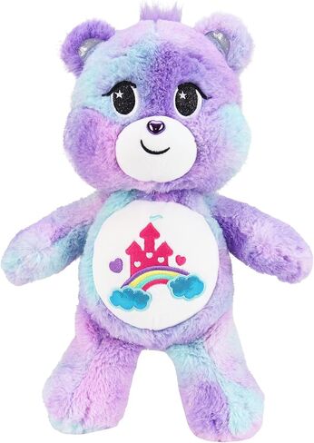 Care Bears Care-a-Lot Bear - الذكرى السنوية الأربعون - قطيفة أرجوانية للأعمار من 4 سنوات فما فوق - حيوانات محشوة، فائقة النعومة ومحبوبة - مناسبة للفتيات والفتيان والموظفين وهواة الجمع، هدية رائعة لعيد الحب للأطفال in Saudi Arabia