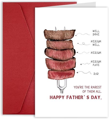 Funny Father's Day Card for Dad Father in Low, Humor Birthday Card for Dad Men, Dad Gift Card for Fathers Day from Son Daughter, Birthday Card Gift for Him - At Least Not From Prison in Saudi Arabia