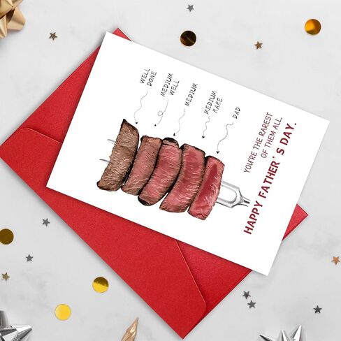 Funny Father's Day Card for Dad Father in Low, Humor Birthday Card for Dad Men, Dad Gift Card for Fathers Day from Son Daughter, Birthday Card Gift for Him - At Least Not From Prison in Saudi Arabia