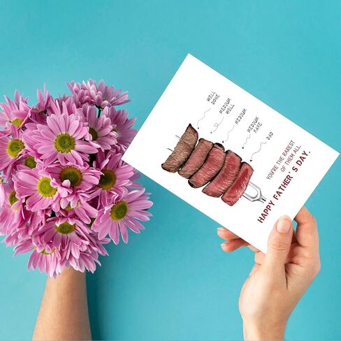 Funny Father's Day Card for Dad Father in Low, Humor Birthday Card for Dad Men, Dad Gift Card for Fathers Day from Son Daughter, Birthday Card Gift for Him - At Least Not From Prison in Saudi Arabia