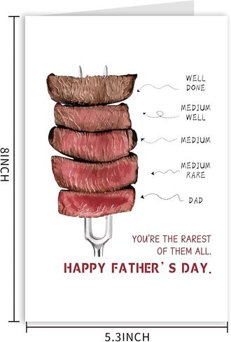 Funny Father's Day Card for Dad Father in Low, Humor Birthday Card for Dad Men, Dad Gift Card for Fathers Day from Son Daughter, Birthday Card Gift for Him - At Least Not From Prison in Saudi Arabia