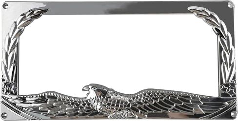 2PCS Car License Plate Frame American Standard License Plate Holder, Car License Plate Covers with Screws & Tools (Dragon, 12.65 * 6.5 * 3.85) in Saudi Arabia