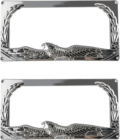 2PCS Car License Plate Frame American Standard License Plate Holder, Car License Plate Covers with Screws & Tools (Dragon, 12.65 * 6.5 * 3.85) in Saudi Arabia