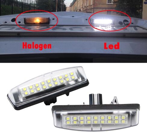 NSLUMO LED License Plate Light for To'yota/Le'xus LED Replacement Bulbs for Car To'yota Camry/Aurion Prius Avensis Verso Lexus Is200/300 White Rear Tag Lamp in Saudi Arabia