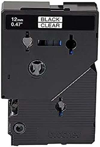 Brother TC10 TC Labeling Tapes for P-Touch Labelers, 1/2-Inch w, Black on Clear, 2/Pack in Saudi Arabia